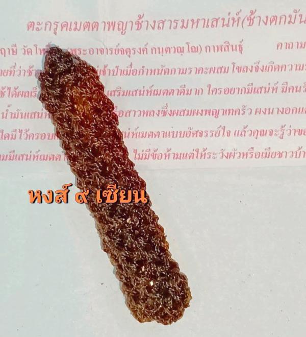 ตะกรุดเมตตาพญาช้างสารมหาเสน่ห์(ช้างตกมัน) อุดผงพลายช้างผสมโขลงอาบน้ำมันพญาเทครัว