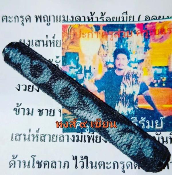 ตะกรุด พญาแมงดาห้าร้อยเมีย พ่อครู เมฆา บุรีรัมย์