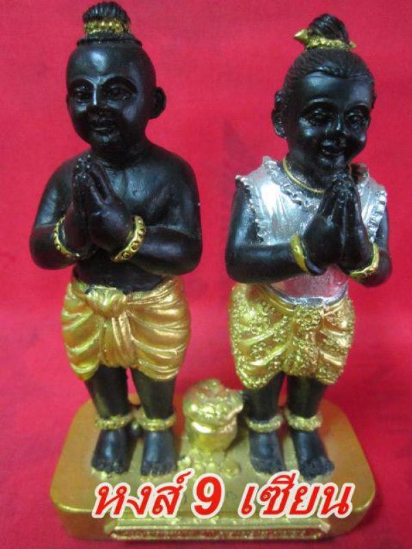 กุมารทอง กุมารี คู่พี่น้อง เนื้อเรซิ่น ขนาดบูชา 3 นิ้ว หลวงปู่สายทอง วัดสว่างอารมณ์ ขอนแก่น